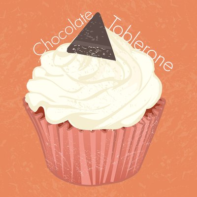 Chocoate Toblerone Cup Cake, 2019 by Nancy Moniz Charalambous