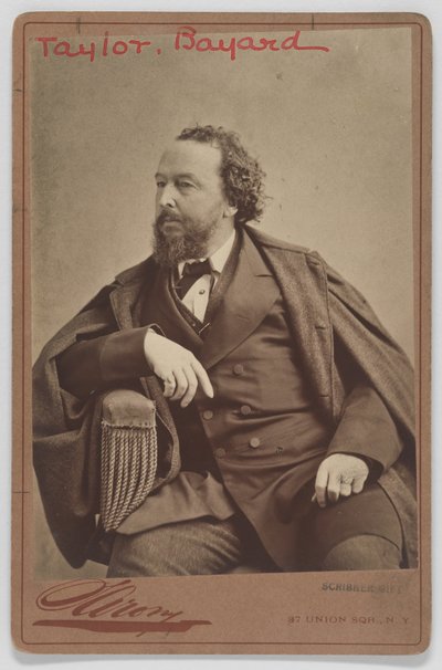 Bayard Taylor by Napoleon Sarony