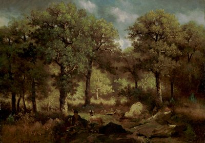 Forest Interior at Fontainebleau by Narcisse Virgile Diaz de la Peña