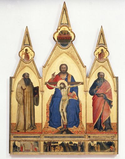 The Holy Trinity with St. Romuald and St. Andrew, 1365 by Nardo di Cione Orcagna