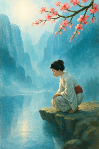 Cherry Blossom Contemplation by Natalie Bruns