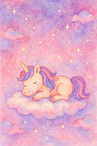 Magical Sleeping Unicorn by Natalie Bruns