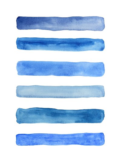 Serene Blue Gradient by Natalie Bruns