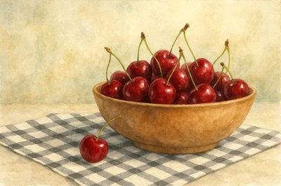 Sweet Summer Cherries by Natalie Bruns