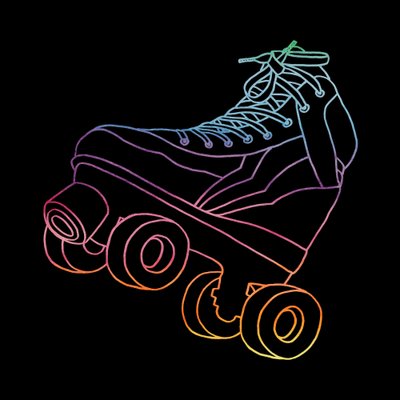 Vibrant Roller Skate by Natalie Bruns