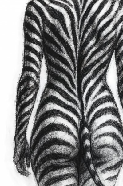 Zebra Striped Form by Natalie Bruns