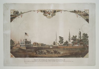 View of public square, Atlanta, Ga. by Nathan B. Abbott