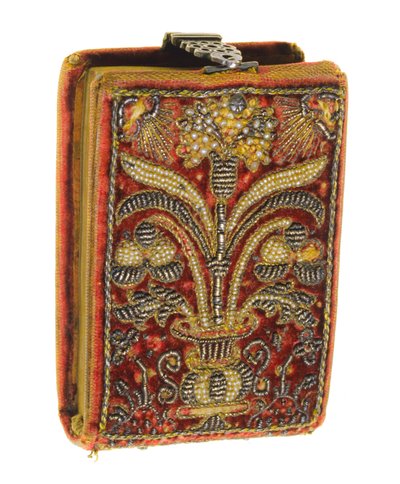 Precious 16th century prayer book with embroidered binding by Nathan Benn