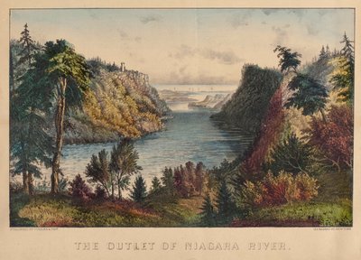 The Outlet of the Niagara River by Nathaniel Currier