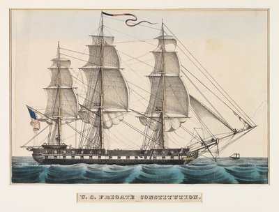 U.S. Frigate Constitution by Nathaniel Currier