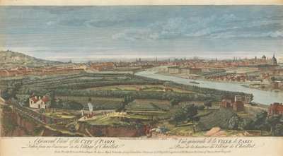 A General View of the City of Paris Taken from an Eminence in the Village of Chaillot by Nathaniel Parr