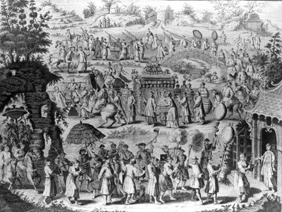 Procession of a Bride going home to her Husband, illustration from 