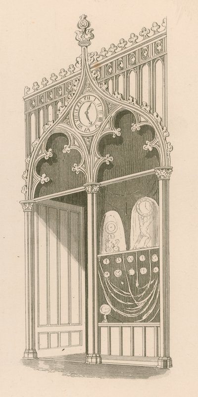 Shop Front Design in the Decorated or Florid Gothic Style by Nathaniel Whittock
