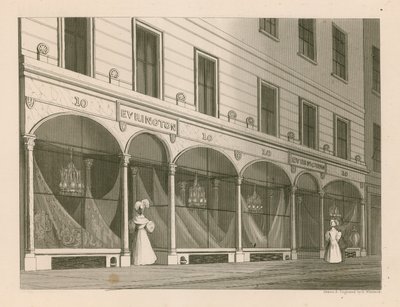 Shop Front for Messrs Everington, India Shawl Warehouse, 10 Ludgate Street, London by Nathaniel Whittock