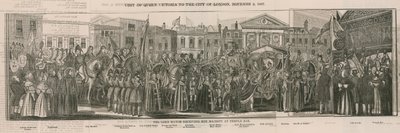 The Lord Mayor receiving Her Majesty at Temple Bar by Nathaniel Whittock