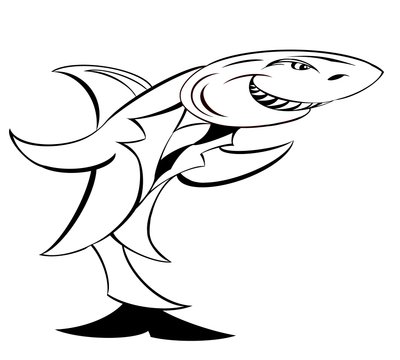Shark in a suit - allegory by Neale Osborne