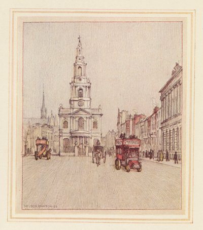 St Mary-le-Strand by Nelson Dawson