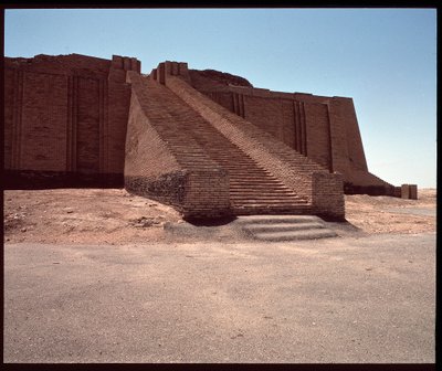 View of the Stairway of the Reconstructed Ziggurat, 2050 BC by Neo Sumerian