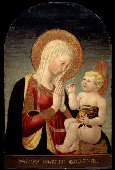 Madonna and Child with Pomegranate by Neri di Bicci