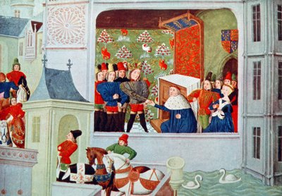 Interview of Richard II and the Duke of Gloucester in Pleshy Castle, from 