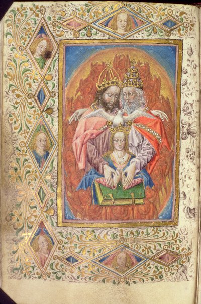 The Trinity with the Virgin, from the Hours of the Eternal Wisdom, c.1470-80 by Netherlandish School