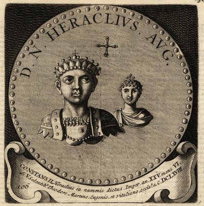 Portrait of Byzantine Emperor Constans II and Fausta by Netherlandish School
