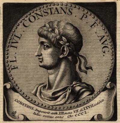Portrait of Roman Emperor Constans I by Netherlandish School