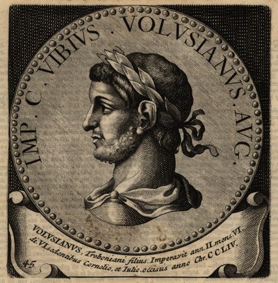 Portrait of Roman Emperor Volusian by Netherlandish School