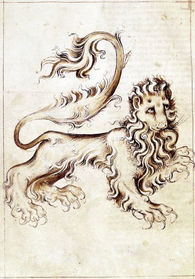 The zodiac sign Leo by Netherlandish School