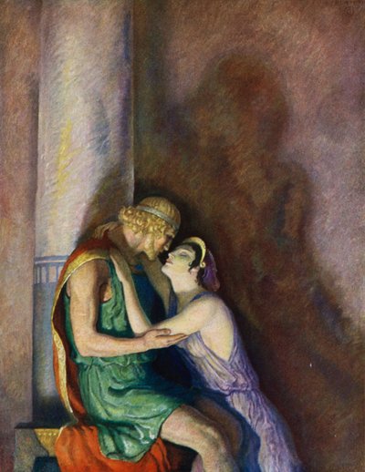Odyssey: Odysseus and Penelope Reunited by Newell Convers (after) Wyeth