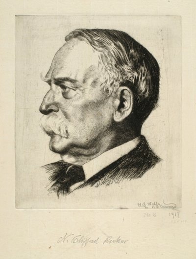 Portrait of N. Clifford Ricker by Newton A. Wells