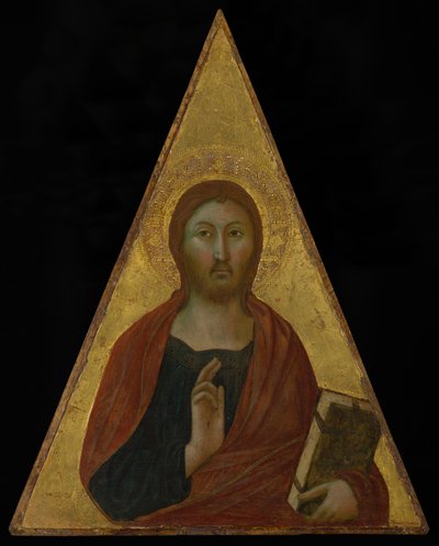 Christ Blessing, circa 1340 by Niccolò di Segna