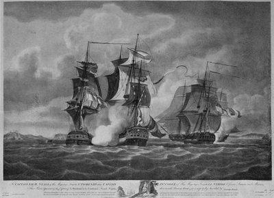 Capture of the Resistance and the Constance by Nicholas Pocock