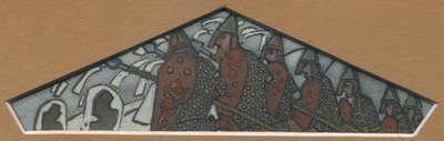 Sketch for the Rightmost Triangular Decoration of the Majolica Frieze 