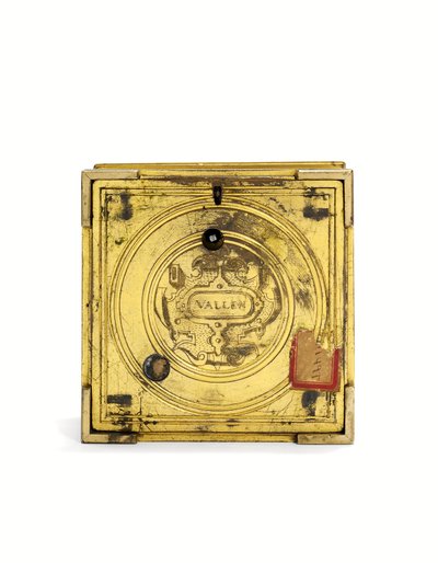 Elizabeth I engraved striking horizontal table clock, c.1590-1600 by Nicholas Vallin
