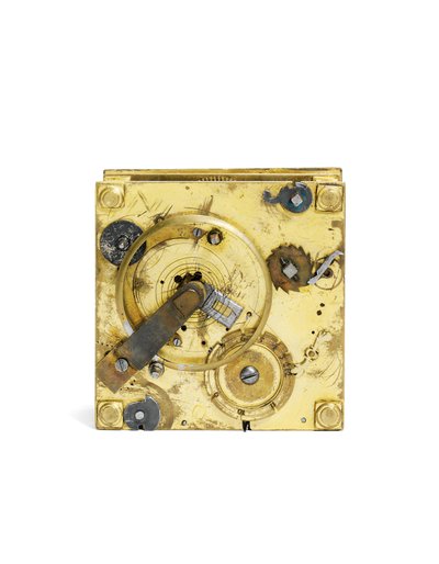 Elizabeth I engraved striking horizontal table clock, c.1590-1600 by Nicholas Vallin