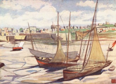 The Harbour at Low Tide, Granville by Nico Jungmann
