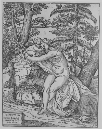 Venus and Cupid by Nicolò Boldrini