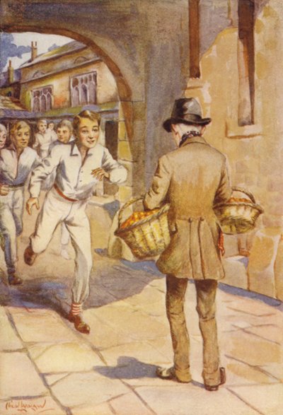 There was a rush of small boys upon the little pale-faced man by Nicol Laidlaw