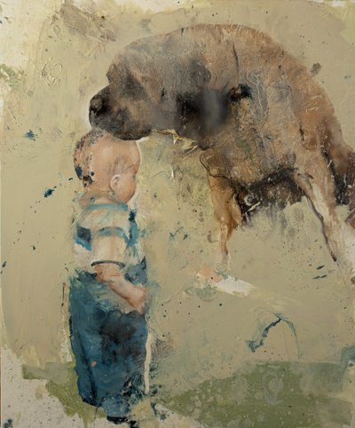Child with Dog II by Nicola Pucci