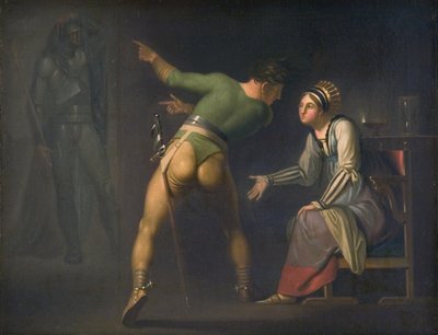 Hamlet and His Mother. Episode from Shakespeare