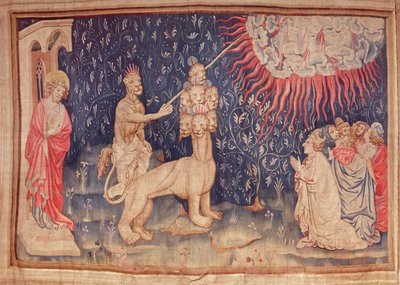 The Beast of the Earth Makes Fire Fall from the Sky (from the Apocalypse Tapestry of Angers) by Nicolas Bataille