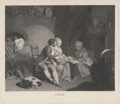 Evening, 1780s by Nicolas Francois Regnault