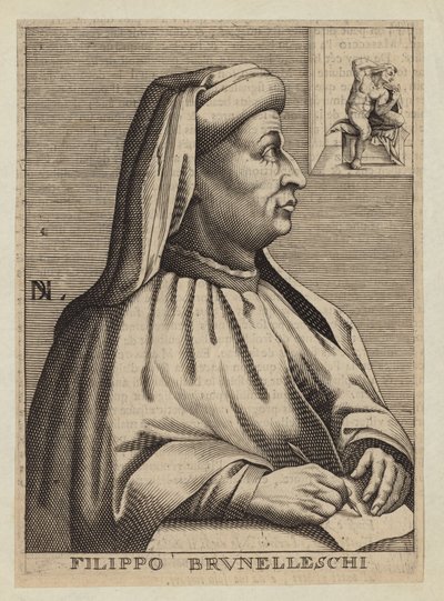 Filippo Brunelleschi, Italian architect and engineer by Nicolas II de Larmessin