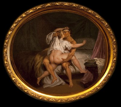Gallant scene in a liquor by Nicolas Lancret