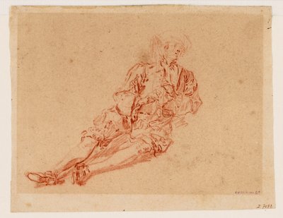Seated Man, Legs Extended by Nicolas Lancret