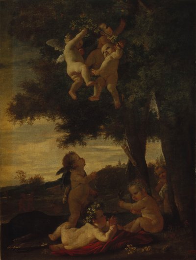 Cupids and Geniuses by Nicolas Poussin