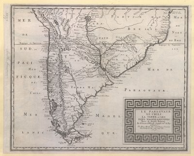 Paraguay, Chile, the Land, and the Magellanic Islands: Taken from Various Accounts by Nicolas Sanson