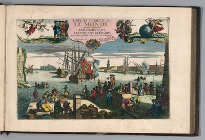 The Curious Atlas or the World Represented in General and Particular Maps of the Sky and Earth, p. 11 by Nicolas de Fer