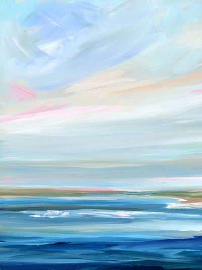Pastel Ocean Horizon by Nicole Walsh